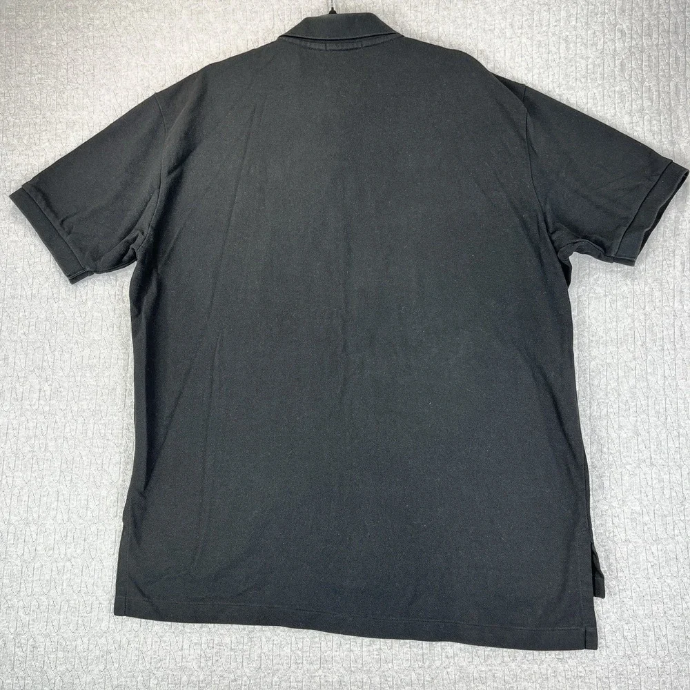 Polo Ralph Lauren Men's Black shirt XL Yellow pony short sleeve golf relaxed fit